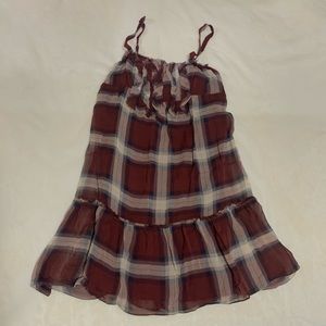 Vintage Abercrombie & Fitch Red Plaid Dress